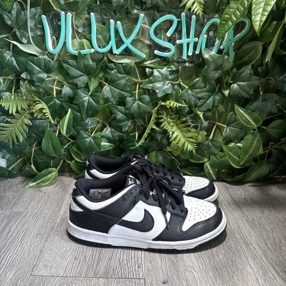 Nike Shoes Youth 5.5Y Women's 7 Dunk Low "Panda" Sneakers Black White CW1590-100